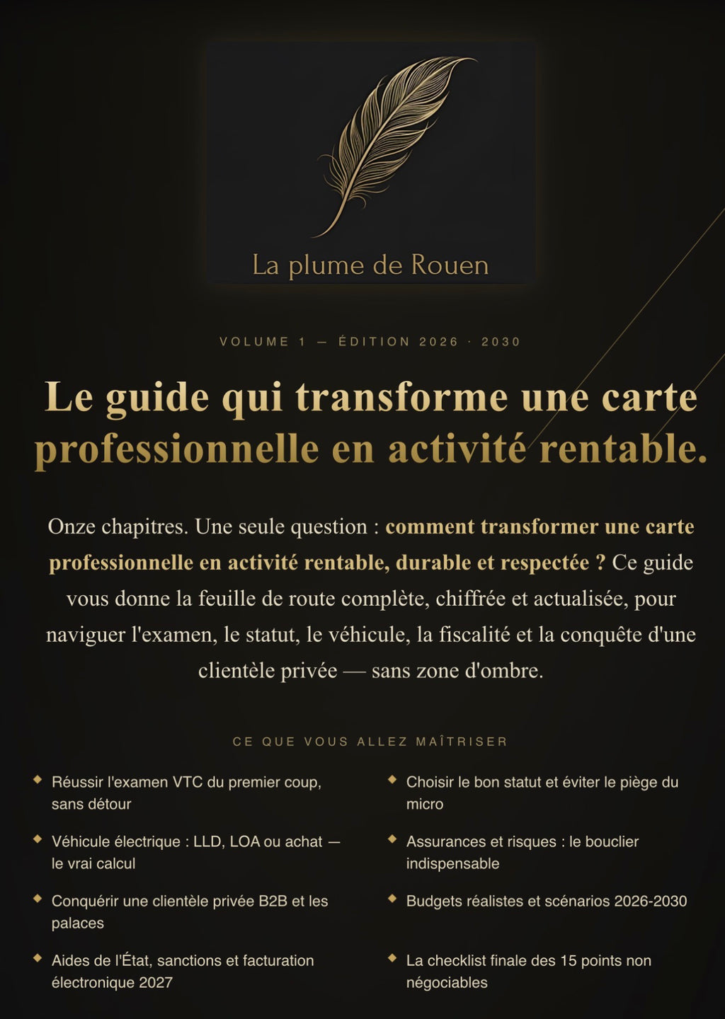 DEVENIR UN CHAUFFEUR VTC RENTABLE (2026-2030)