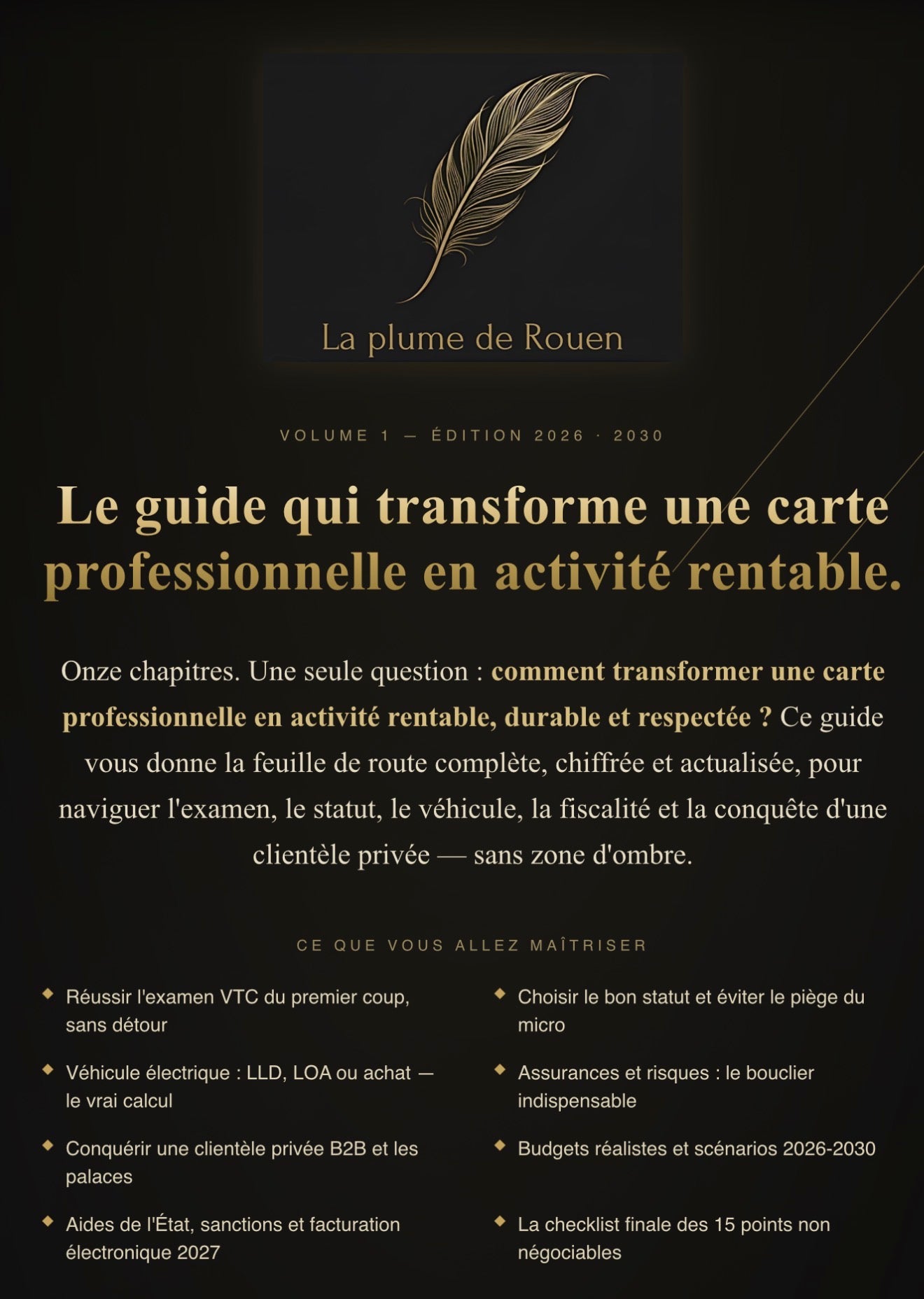 DEVENIR UN CHAUFFEUR VTC RENTABLE (2026-2030)